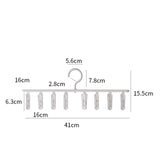 Maxbell Hanging Drying Rack Windproof Drying Rack Clip Hook for Bras Gloves Socks StyleA