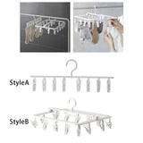 Maxbell Hanging Drying Rack Windproof Drying Rack Clip Hook for Bras Gloves Socks StyleA