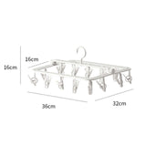 Maxbell Hanging Drying Rack Windproof Drying Rack Clip Hook for Bras Gloves Socks StyleB