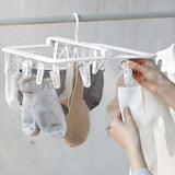 Maxbell Hanging Drying Rack Windproof Drying Rack Clip Hook for Bras Gloves Socks StyleB