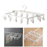 Maxbell Hanging Drying Rack Windproof Drying Rack Clip Hook for Bras Gloves Socks StyleB