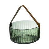 Maxbell Multipurpose Ice Bucket PU Leather Handle for Picnic Camping Green Large