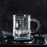 Maxbell 450ml Glass Measuring Cup Creamer Jug Milk Cup Jug for Tea Coffee Sauce