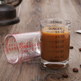 Maxbell Glass Measuring Cup Drinkware Shot Glass Transparent for Wine Coffee black
