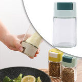 Maxbell Glass Spice Salt Jar Salt Dispenser Airtight Lid for Kitchen Green