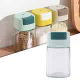 Maxbell Glass Spice Salt Jar Salt Dispenser Airtight Lid for Kitchen Green