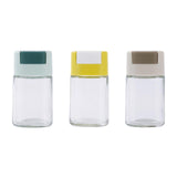 Maxbell Glass Spice Salt Jar Salt Dispenser Airtight Lid for Kitchen Green