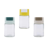 Maxbell Glass Spice Salt Jar Salt Dispenser Airtight Lid for Kitchen Green