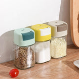 Maxbell Glass Spice Salt Jar Salt Dispenser Airtight Lid for Kitchen Green