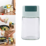 Maxbell Glass Spice Salt Jar Salt Dispenser Airtight Lid for Kitchen Green