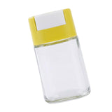 Maxbell Glass Spice Salt Jar Salt Dispenser Airtight Lid for Kitchen Yellow