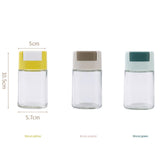 Maxbell Glass Spice Salt Jar Salt Dispenser Airtight Lid for Kitchen Yellow