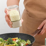 Maxbell Glass Spice Salt Jar Salt Dispenser Airtight Lid for Kitchen Yellow