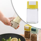 Maxbell Glass Spice Salt Jar Salt Dispenser Airtight Lid for Kitchen Yellow