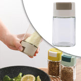 Maxbell Glass Spice Salt Jar Salt Dispenser Airtight Lid for Kitchen Brown
