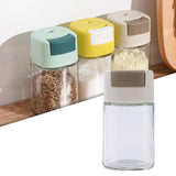 Maxbell Glass Spice Salt Jar Salt Dispenser Airtight Lid for Kitchen Brown