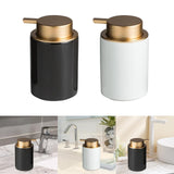 Maxbell Soap Dispenser 350ml Refillable Pump Bottle for Hotel Tabletop Wash Room Black