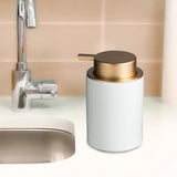 Maxbell Soap Dispenser 350ml Refillable Pump Bottle for Hotel Tabletop Wash Room White