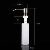 Maxbell Liquid Soap Dispenser Universal for Sink Opening 25mm~36mm Hotel Supply Siliver