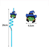 Maxbell Halloween Straws Drinkware Creative Drinking Straws for Gift Girls Boys