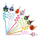 Maxbell Halloween Straws Drinkware Creative Drinking Straws for Gift Girls Boys