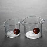 Maxbell Double Nozzle Jug Glass Measuring Cup Drinkware milk Bar Coffee
