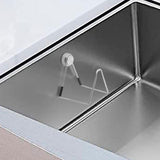 Maxbell Magnetic Kitchen Sponge Holder Drain Rack Stainless Steel Durable Detachable 6cmx5.5cmx6cm