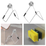 Maxbell Magnetic Kitchen Sponge Holder Drain Rack Stainless Steel Durable Detachable 6cmx5.5cmx6cm