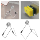 Maxbell Magnetic Kitchen Sponge Holder Drain Rack Stainless Steel Durable Detachable 6cmx5.5cmx6cm