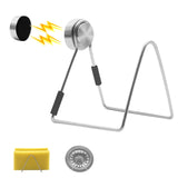Maxbell Magnetic Kitchen Sponge Holder Drain Rack Stainless Steel Durable Detachable 6cmx5.5cmx6cm