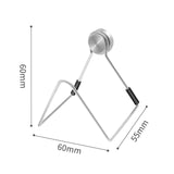 Maxbell Magnetic Kitchen Sponge Holder Drain Rack Stainless Steel Durable Detachable 6cmx5.5cmx6cm