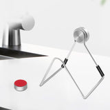 Maxbell Magnetic Kitchen Sponge Holder Drain Rack Stainless Steel Durable Detachable 6cmx5.5cmx6cm