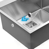 Maxbell Magnetic Kitchen Sponge Holder Drain Rack Stainless Steel Durable Detachable 6cmx3cmx6cm