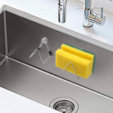 Maxbell Magnetic Kitchen Sponge Holder Drain Rack Stainless Steel Durable Detachable 6cmx3cmx6cm