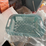 Maxbell Retractable Drain Basket Rack Colander Durable for Washing Cups Vegetable White