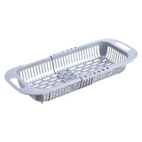 Maxbell Retractable Drain Basket Rack Colander Durable for Washing Cups Vegetable Gray
