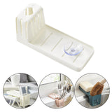 Maxbell Multipurpose Sponge Sink Holder Caddy for Counter Kitchen Sink Bathroom White