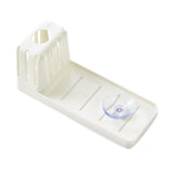 Maxbell Multipurpose Sponge Sink Holder Caddy for Counter Kitchen Sink Bathroom White