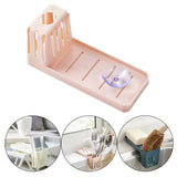 Maxbell Multipurpose Sponge Sink Holder Caddy for Counter Kitchen Sink Bathroom Light Pink