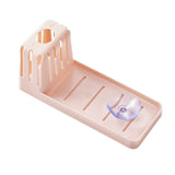 Maxbell Multipurpose Sponge Sink Holder Caddy for Counter Kitchen Sink Bathroom Light Pink