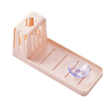 Maxbell Multipurpose Sponge Sink Holder Caddy for Counter Kitchen Sink Bathroom Light Pink