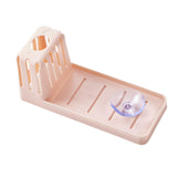 Maxbell Multipurpose Sponge Sink Holder Caddy for Counter Kitchen Sink Bathroom Light Pink