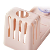 Maxbell Multipurpose Sponge Sink Holder Caddy for Counter Kitchen Sink Bathroom Light Pink