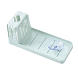 Maxbell Multipurpose Sponge Sink Holder Caddy for Counter Kitchen Sink Bathroom Light Blue