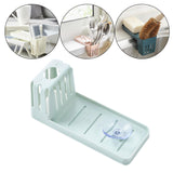 Maxbell Multipurpose Sponge Sink Holder Caddy for Counter Kitchen Sink Bathroom Light Blue