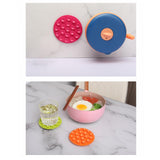 Maxbell Anti Scald Suction Cup Coaster Pad Heat Insulation for Bowl Kitchen Bottle Green