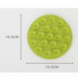 Maxbell Anti Scald Suction Cup Coaster Pad Heat Insulation for Bowl Kitchen Bottle Green