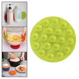 Maxbell Anti Scald Suction Cup Coaster Pad Heat Insulation for Bowl Kitchen Bottle Green
