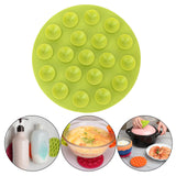 Maxbell Anti Scald Suction Cup Coaster Pad Heat Insulation for Bowl Kitchen Bottle Green