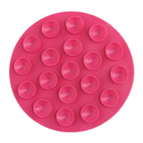 Maxbell Anti Scald Suction Cup Coaster Pad Heat Insulation for Bowl Kitchen Bottle Rose Red
